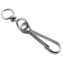 картинка Карабин пружинный c вертлюгом  60мм Цинк DIN4293 /100 /500 от магазина Компания+